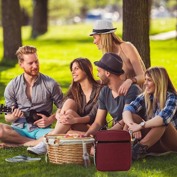 Udendørs Picnic Taske Fortykket Aluminiumfolie Håndholdt Madkasse Taske Studenter Madkasse Madkasse Taske Arbejdere Holder Varmen Med Madkasse Bjergbestigning RD