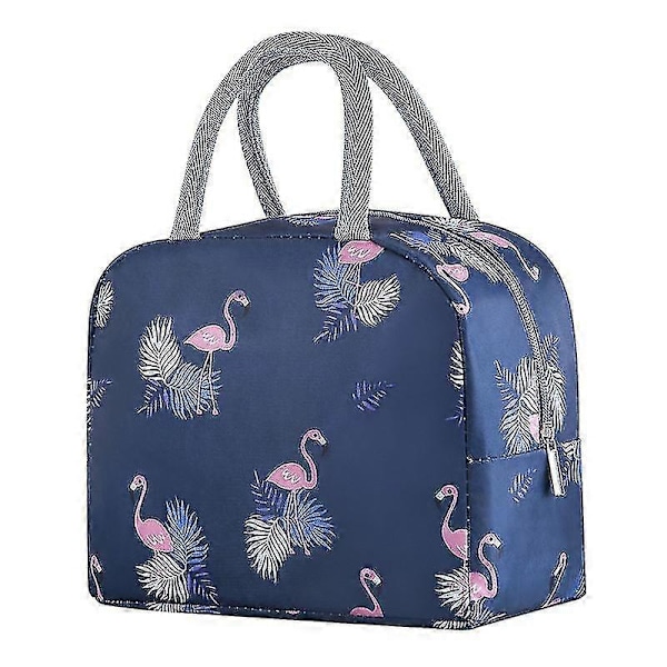 Lounasrasian kantokassi Eristyslaukku Lounasrasian laukku Eristyslaukku riisipussilla Paksuuntunut alumiinifolio kantokassi (laivastonsininen flamingo) PXCL