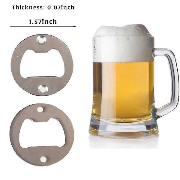 10x Flaskeåpnerinnlegg, Rustfritt Stål DIY Flaskeåpner Maskinvare Kit