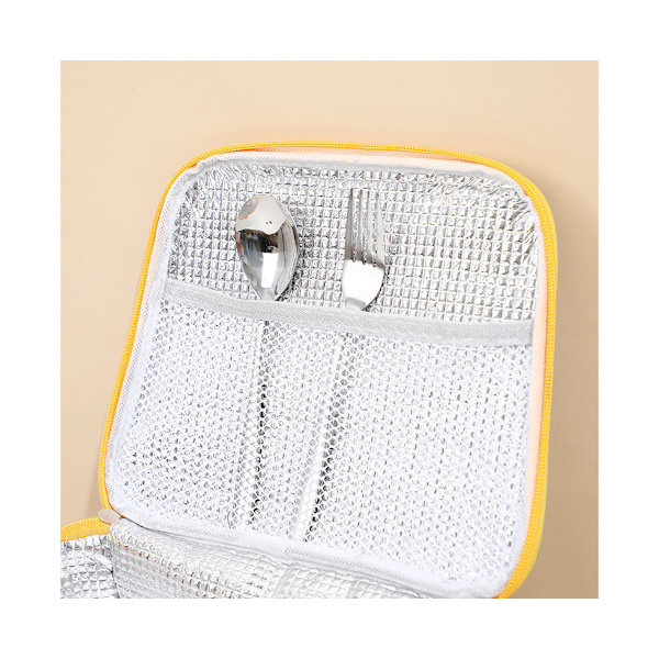 Ny Isolerad Lunch Box Bag Portabel Lunch Box Bag Isolerad Lunch Box Bag - Grå