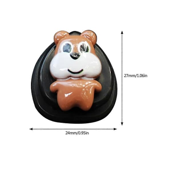 Bil Mini Tegneserie Kroker Multifunksjonskrok Dashbordmontering Dekorasjonskrok Mini yellow dog
