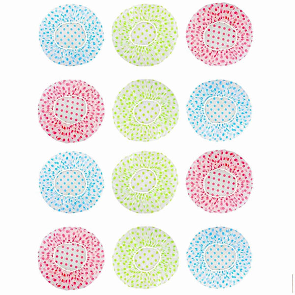 Genanvendelig brusehætte 6-pak brusehætte elastisk brusehætte Multicolor