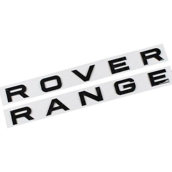 3d Abs Black Car Trunk Evoque Logo Velar Badge Vogue Se Letters Emblem För Range Rover Sport L322 L320 L494 Dekal Tillbehör RR Glossy Black