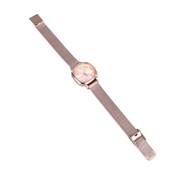 Kvinnor Guldplätering Watch Rostfritt stålband High Definition Snygg Gradient Urtavla Dekor Watch Rose Gold