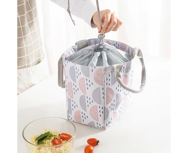 Bärbar isolerad matlunchpåse - Vit