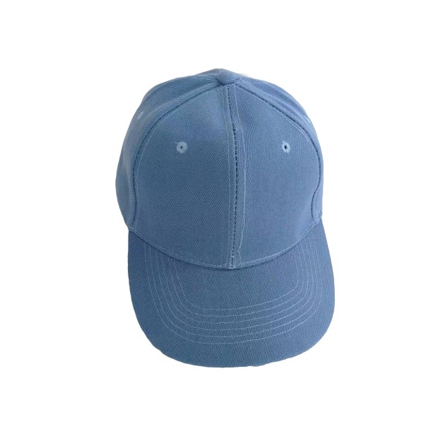 Mode enfärgad krokögla cap Unisex utomhussolskydd Peaked hatt himmelsblå