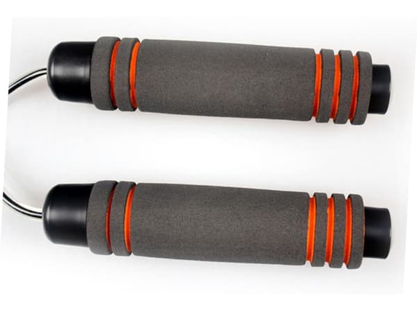 Orange viktat hopprep, unisex, justerbar längd, lämplig för träning.