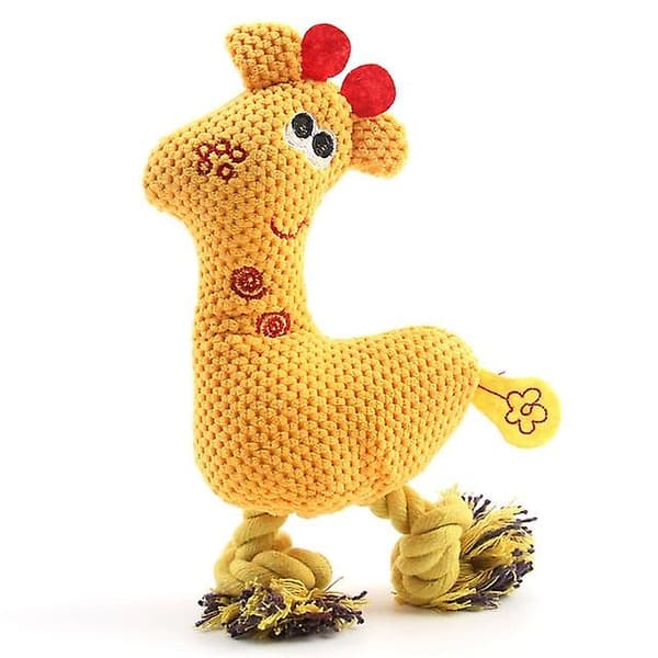 Söpö pehmokirahvi pienille koirille Yellow One size
