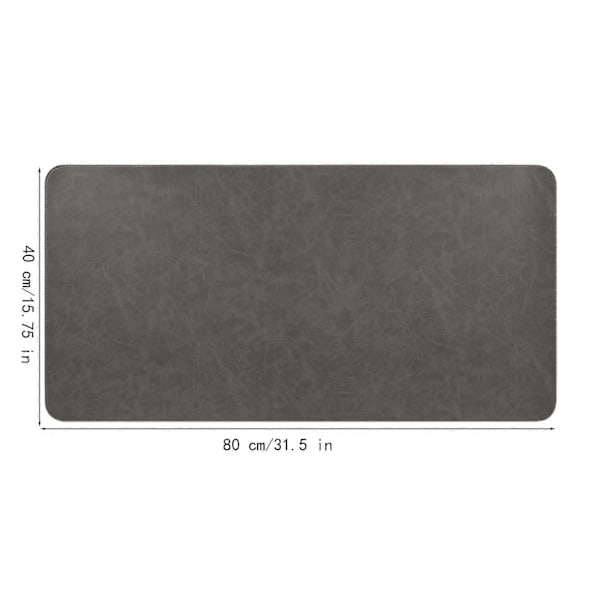 Stor Musematte Skrivebordsmatte Gaming Musematte Dark Gray