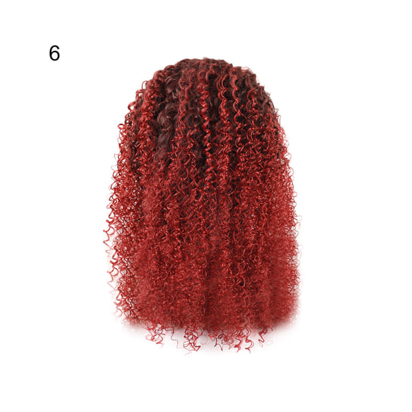 Lockig peruk fluffigt förlängt hår med hög temperatur fibertäthet frontal kvinnor brasilianska peruker för kvinnor - 6