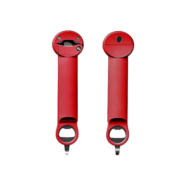3-i-1 Multifunktionell Utdragbar Burkflasköppnare Pop Tab Öppnare Extra Flaskkapsylöppnare Red