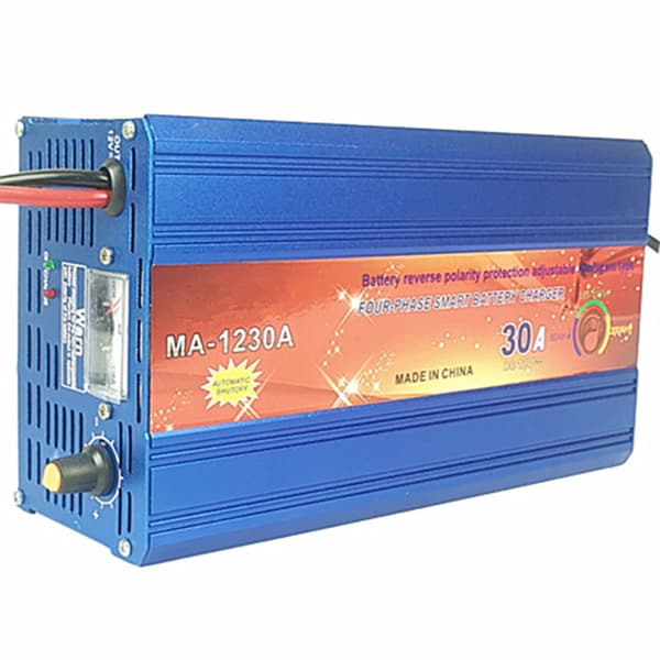 1230A 4-trins blysyre batterioplader Blue EU Plug