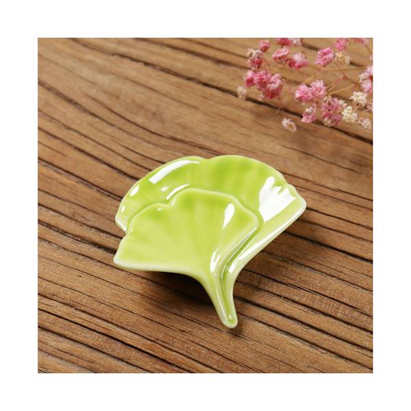 Fancy Chopsticks Support Ginkgo Leaf Shape Matbord - Cyan