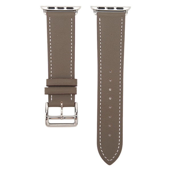 Älykellon nahkaranneke, universaali älykellon vaihtoranneke IWatch-sarjoille SE 8 7 6 5 4 3 2 1 38mm 40mm 41mm, harmaa