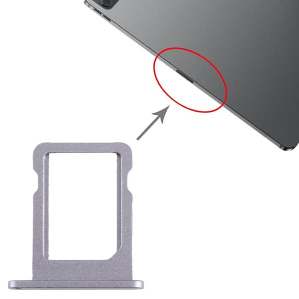 SIM-kortskuff for iPad Pro 12,9 tommer 2022-Dugt Silver