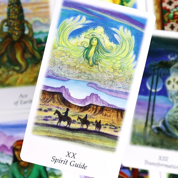Vision Quest Tarotkortlek 78 Kort Spådom Tarotlek Idealisk för Familjefester & Brädspel