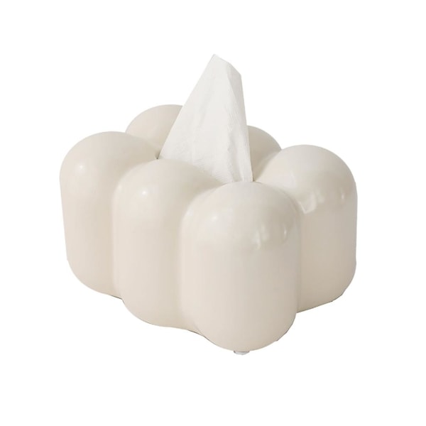 Moderne Kleenexboks Marshmallows Keramisk Kleenexboks Kleenexholder Cover White Type B