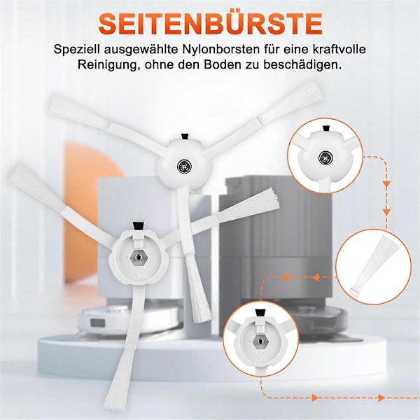 For Q P10 Robot Støvsuger Sidebørste Moppeklut Støvposer Reservedeler Tilbehør As Shown
