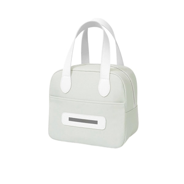 Madpakke Taske Ris Isoleret Taske Stor Kapacitet Madkasse Taske Vandtæt Is Taske Kontor Madpakke Taske Håndholdt Opbevaringstaske PUW0490 Beige