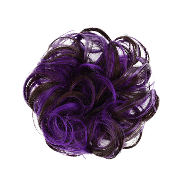 Mode Kvinnor DIY Elastisk Peruk Hårring Lockig Scrunchie Bun Hästsvans Hårstycke - 15#