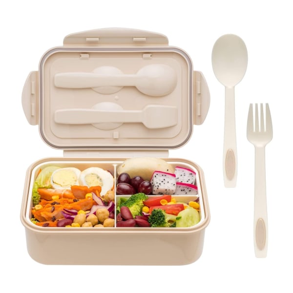 Bento-lådor för vuxna - 1400 ML Bento-lunchlåda för barn för barn med sked och gaffel