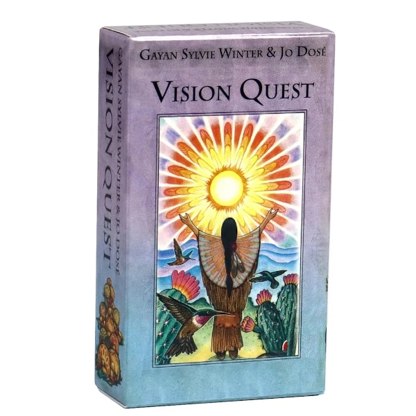 Vision Quest Tarotkortlek 78 Kort Spådom Tarotlek Idealisk för Familjefester & Brädspel