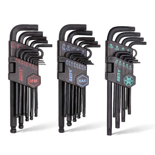 94238 3-delt L-formet unbrakonøgle sæt Hex Key Wrench