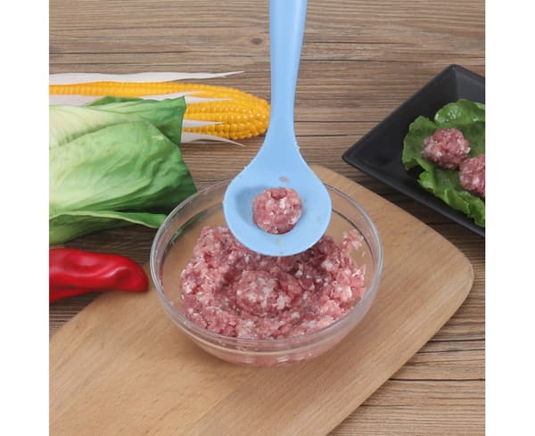 Bekvämt Squeeze Köttbullar Form PP Material Hemmagjord - Blå