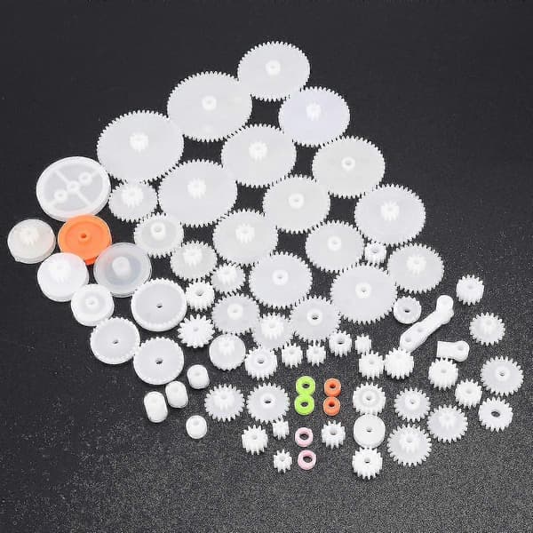 64 stk Plastgir, Hjul, Hyls og Stativ