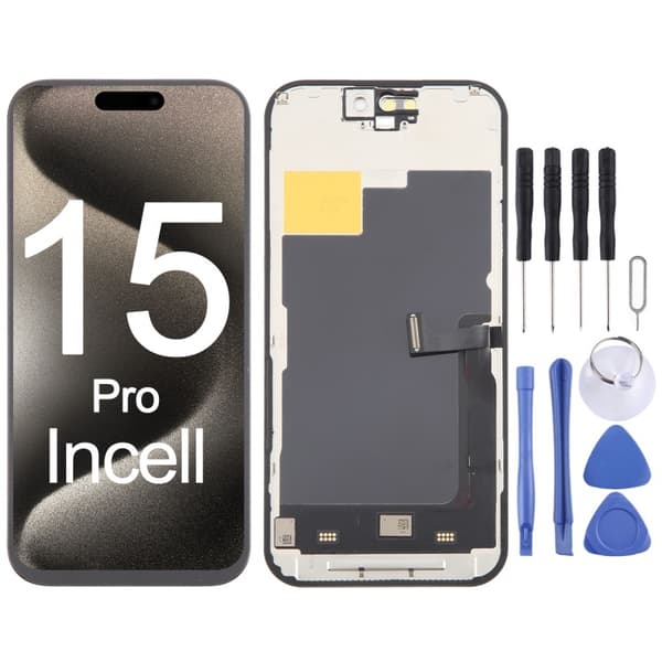 HD Incell LCD-pekskärmsenhet för iPhone 15 Pro / iPhone 14 Pro-Dugt For iPhone 15 Pro