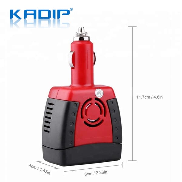 150W Bilstrømomformer, 12V til 220V DC AC-omformer 220V KDP-150C