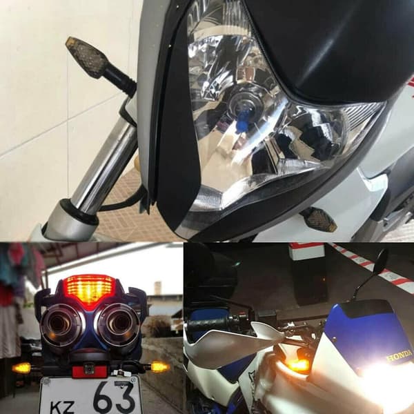 4 stk. Motorcykel Universal Blinklysindikatorlys