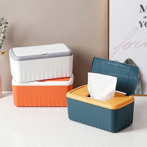 Servettbox med Lock, Servettboxöverdrag Servettdispenser Servettboxhållare Servettbehållare Pappershållare Box