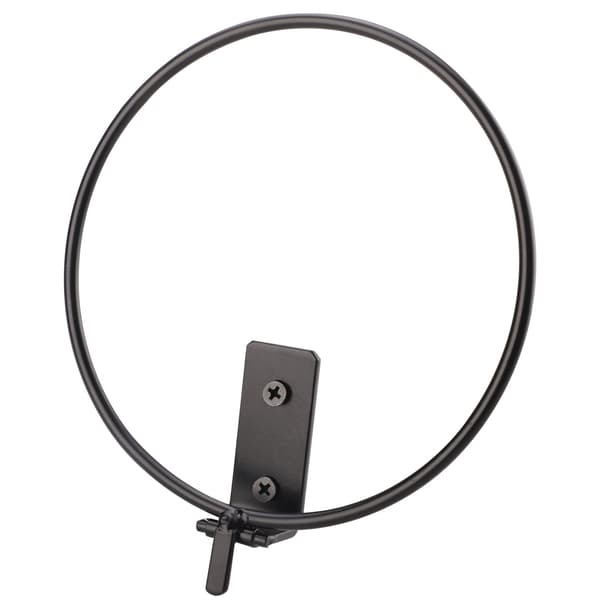 Vikbar väggmonterad blomkrukshållarring, 18 cm, stöd för hängande blomkorg