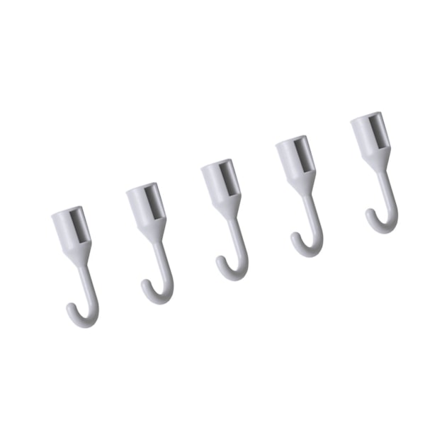 5 stk. Hulplade Display Rack Mount Display Pegboard Krog Kombination til Væg Organizer Grå