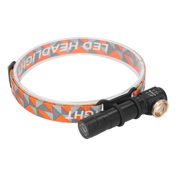 Avtakbar LED-hodelykt, USB oppladbar, teleskopisk zoom, 4 lysmoduser, bærbar