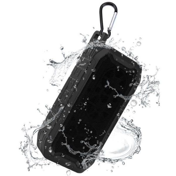 Ysilla trådlös Bluetooth högtalare Mini Outdoor Vattentät Bärbar Högtalare-Svart