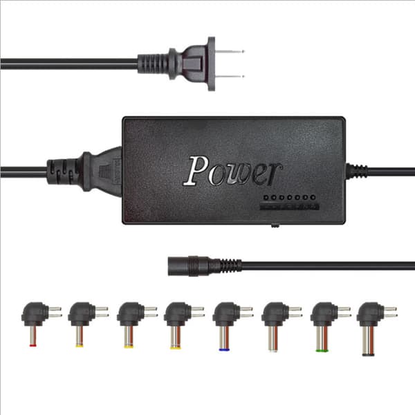 96W justerbar strømadapter for bærbar PC