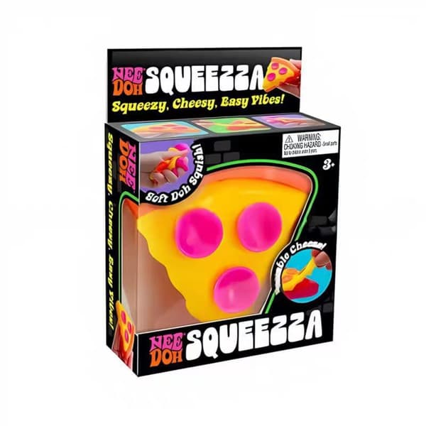 Isbit-stil Maltsukker Sakte Stigende Klemmeleke for Sensorisk Håndlek Orange Squeeze Toy Pizza