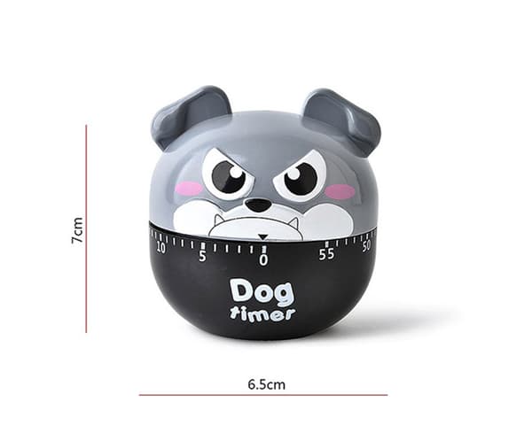 God Timer Attraktiv Hundeformet Alarm Timer Skrivebord - Grå