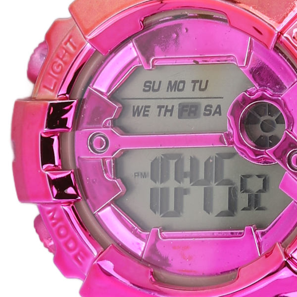 Digital Watch Gradient Color Fashionabla enkel elektronisk watch för studenter Par Golden Pink