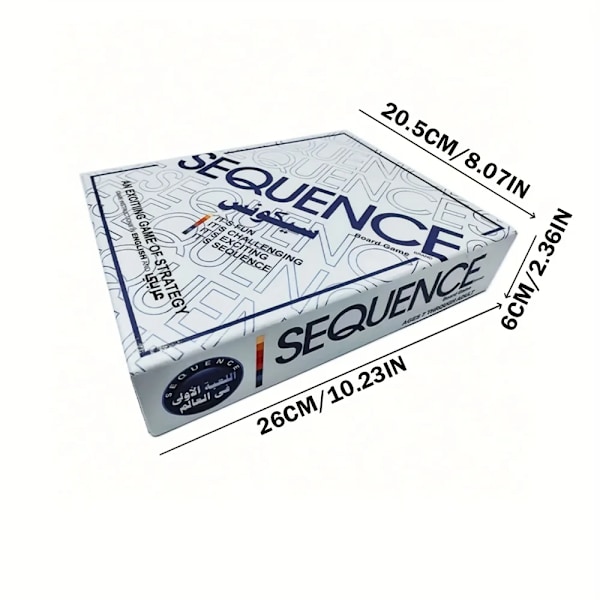 1 st Sequence Strategispel - Engagerande Vikbart Bräde, Spännande Kortspel, Perfekt för Familjemys & Festliga Tillställningar