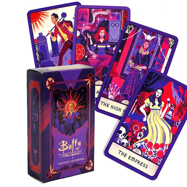 Buffy The Vampire Slayer Tarot 78 Kort Kortspil Følg Buffys Visdom Smukt illustreret Spådomsspil