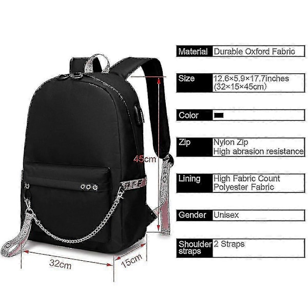 Stray Kids USB Ryggsäck Koreansk Stil Felix Bokväska Tillbaka Till Skolan Pojkar Flickor Fans Presentväska Mochila 20