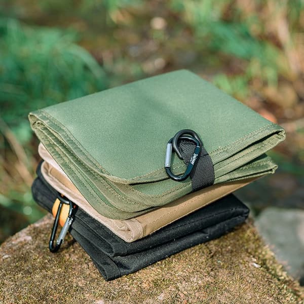 Sammenklappelig udendørs siddehynde til camping, vandreture, picnic og parkbrug Khaki With Hook