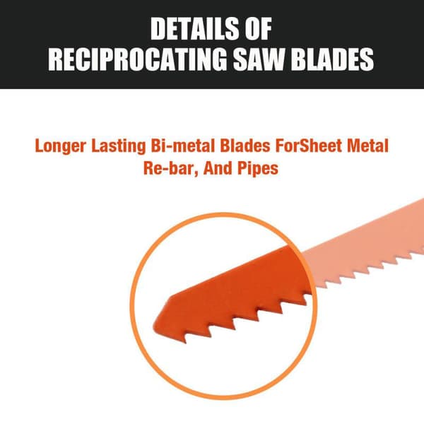 97262 10-dele bimetal bajonetsavklinge sæt