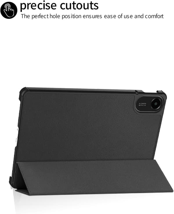Etui til Xiaomi Redmi Pad 2 11\", Tri-Fold Cover med Auto Sleep/Wake, PU, Sort