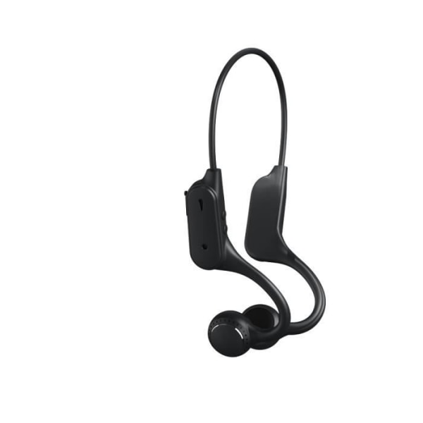 Trådlösa benledningshörlurar, Bluetooth hörlurar för sportlöpcykling, -svart