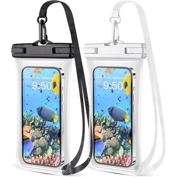 2-pack IPX8 Universella Vattentäta Smartphonefodral och Telefonfodral för iPhones