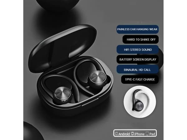 Bluetooth-langattomat kuulokkeet Apple-laitteille, musta black